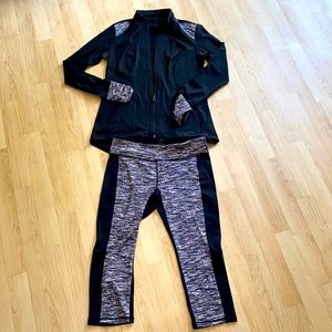 CAbi Black and Gray Women's Top